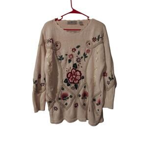 Vintage Maggie Lawrence Collection 14/16 w/Beading, Embroadery, Ribbon Sweater